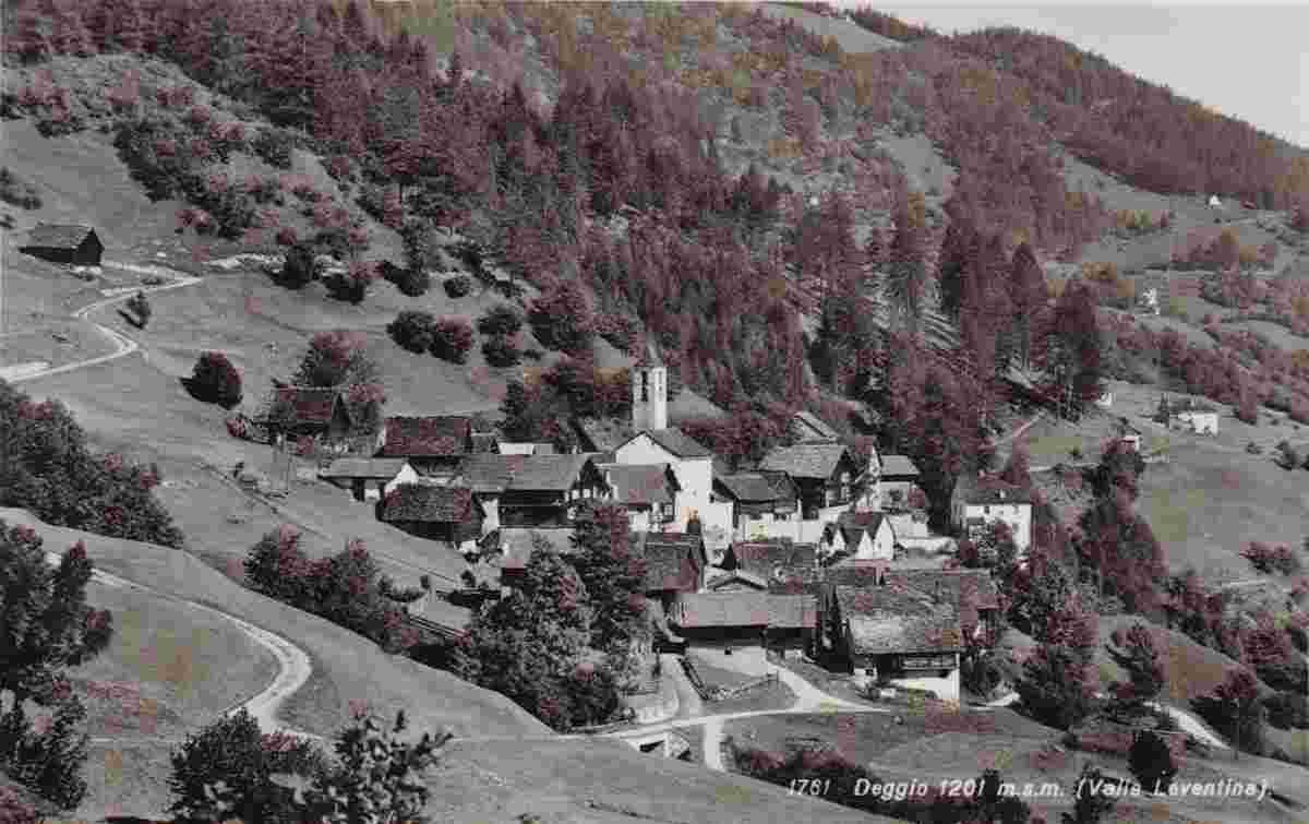 Quinto. Deggio - Panorama du Village, 1947