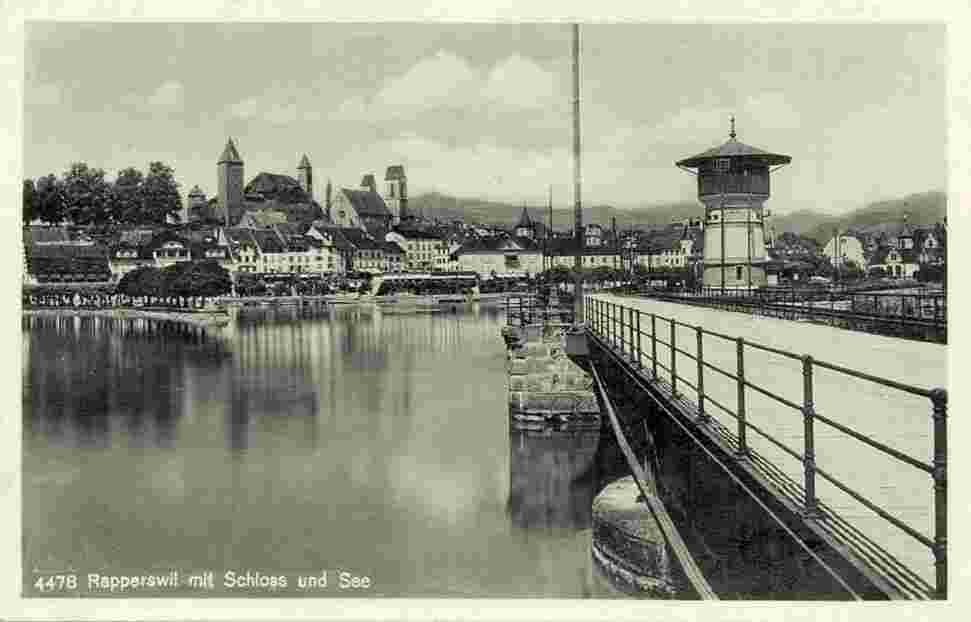 Rapperswil-Jona. Schloss und See