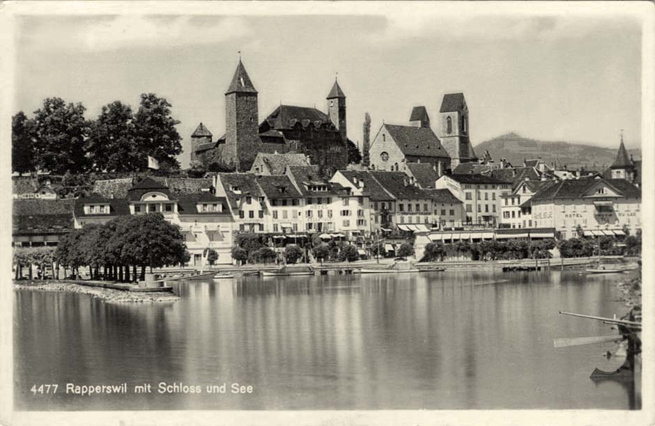 Rapperswil-Jona. Schloss und See