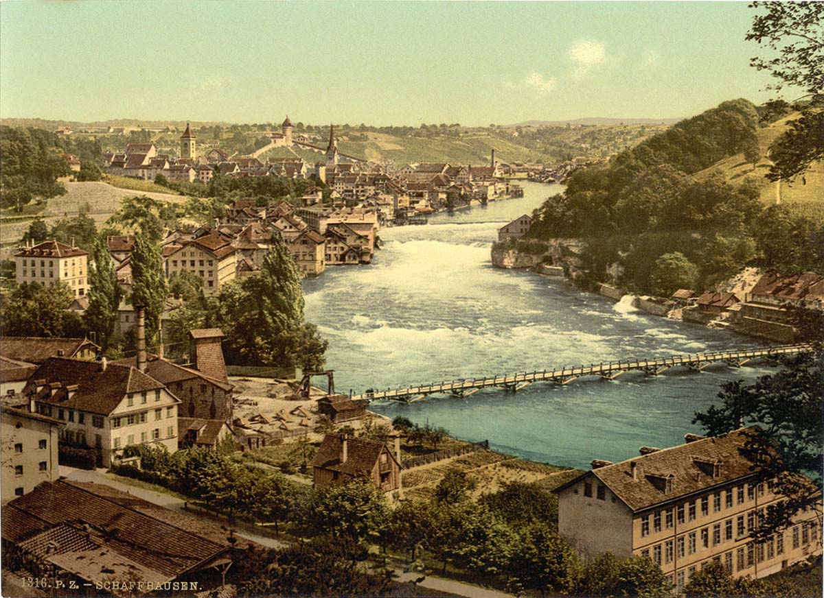 Schaffhausen. Gesamtansicht, zwischen 1890 und 1900