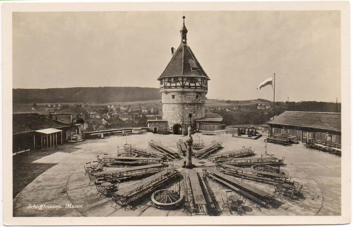 Schaffhausen. Munot, Turm, um 1930