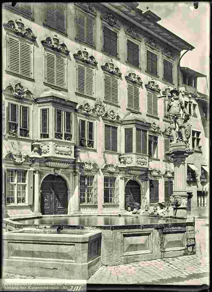 Schaffhausen. Tellenbrunnen, 1901