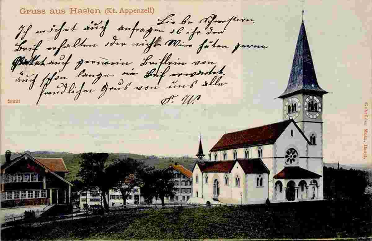 Schlatt-Haslen. Haslen - Kirche, 1905