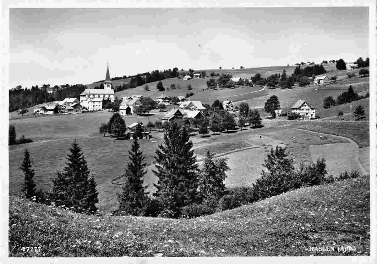 Schlatt-Haslen. Panorama von Haslen, 1961