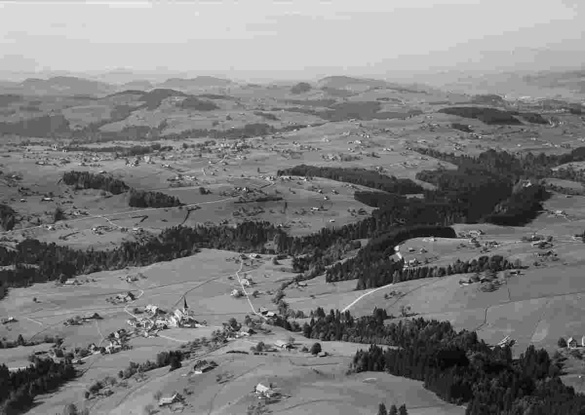 Schlatt-Haslen. Panorama von Haslen, Stein, 1958