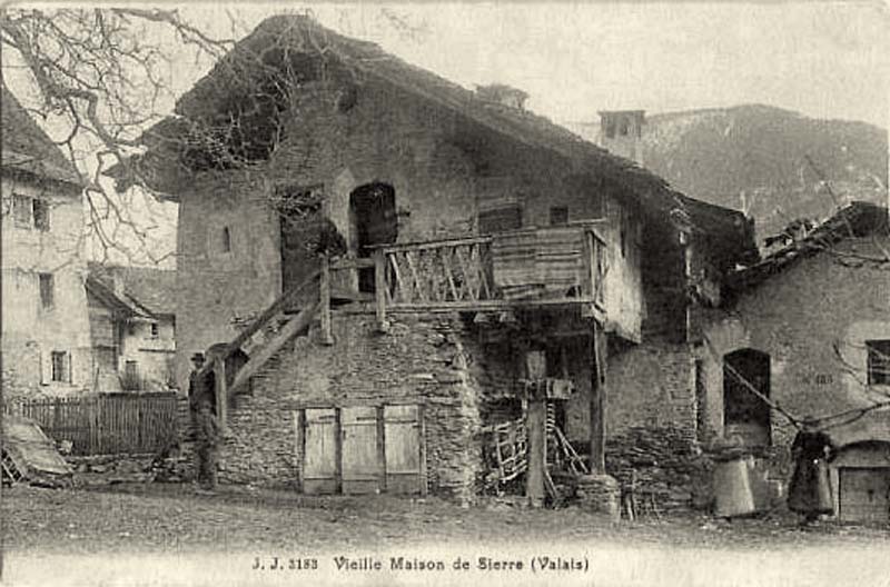 Siders. Altes Haus, um 1910