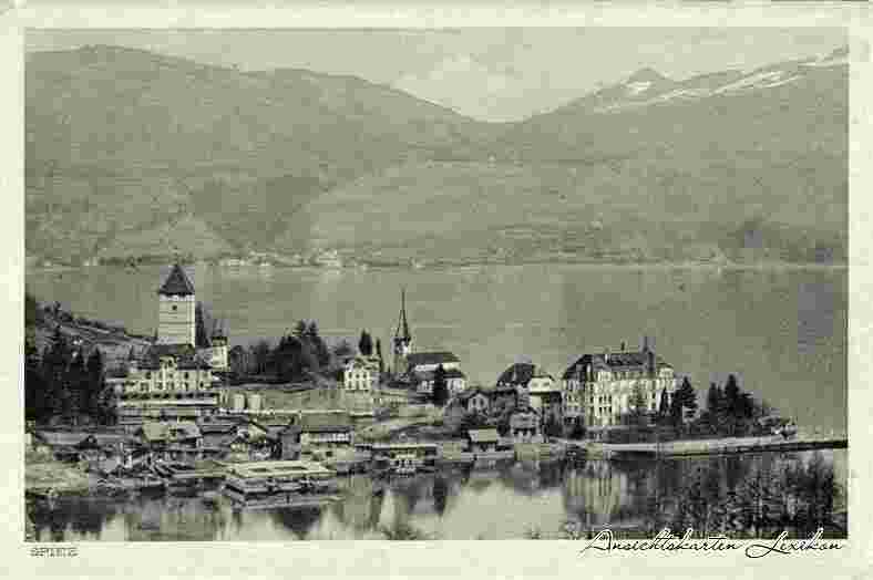 Spiez. Panorama der Stadt, 1926