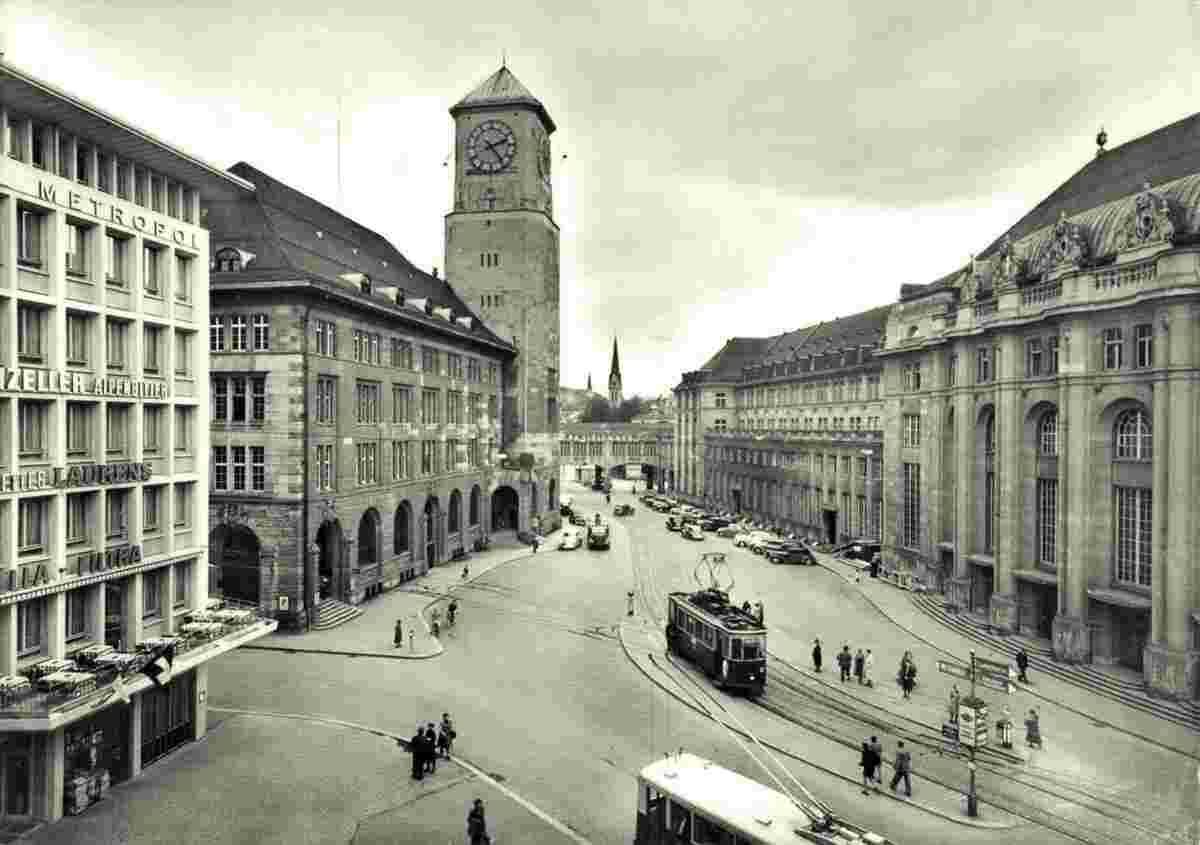 St. Gallen. Neuen Hauptbahnhof, Postgebäude