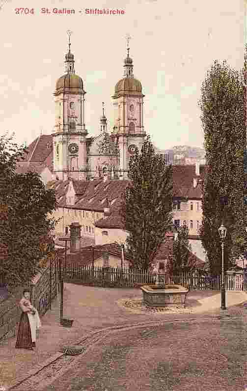 St. Gallen. Stiftskirche, 1913