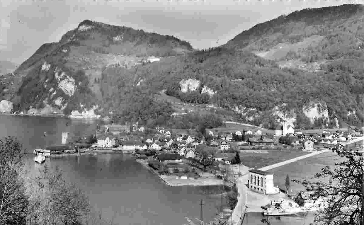 Stansstad. Dorfansicht, 1955