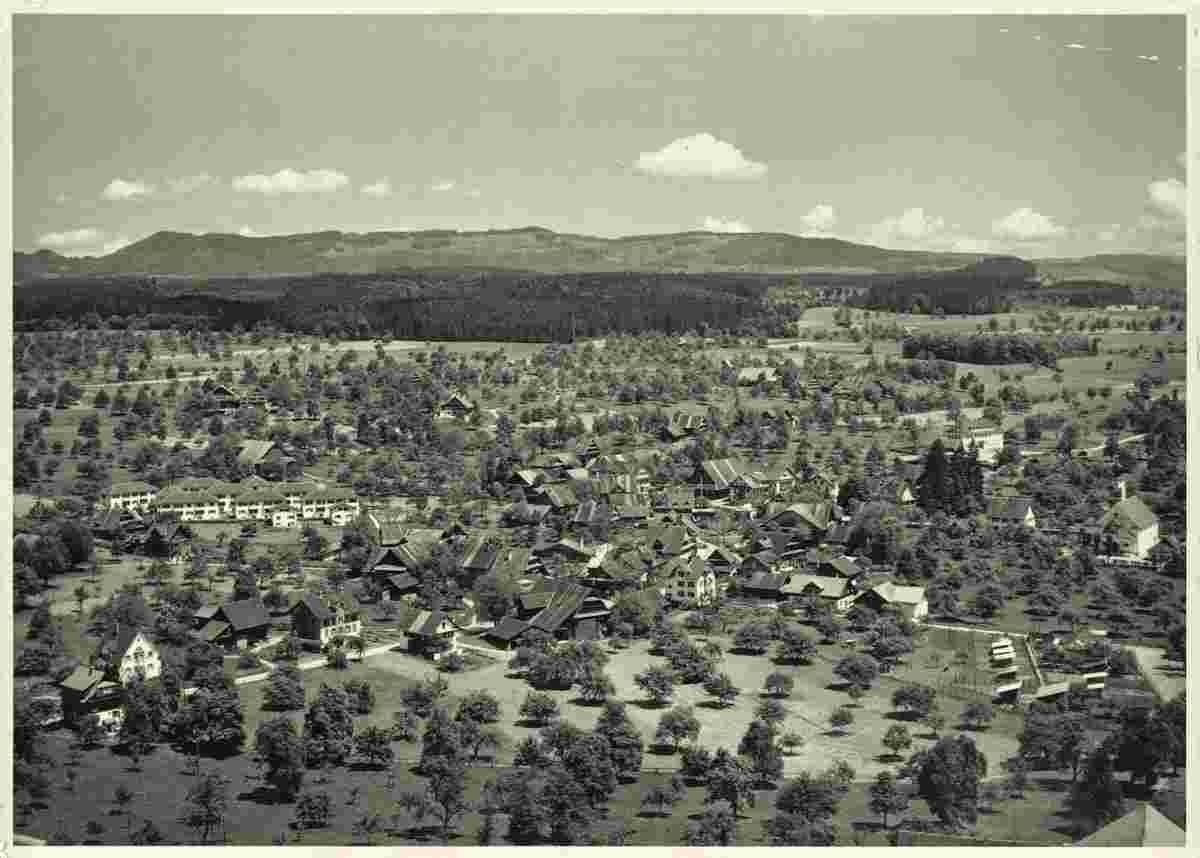 Panorama von Steinhausen, zwischer 1930 und 1940