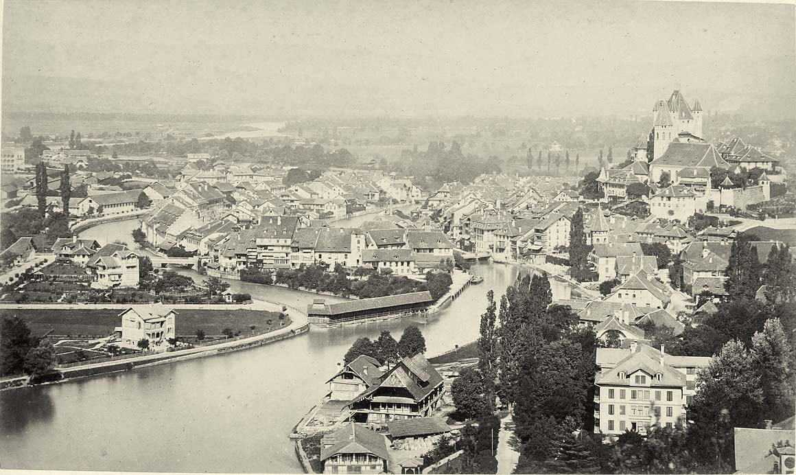 Thun (Thoune). Panorama der Stadt