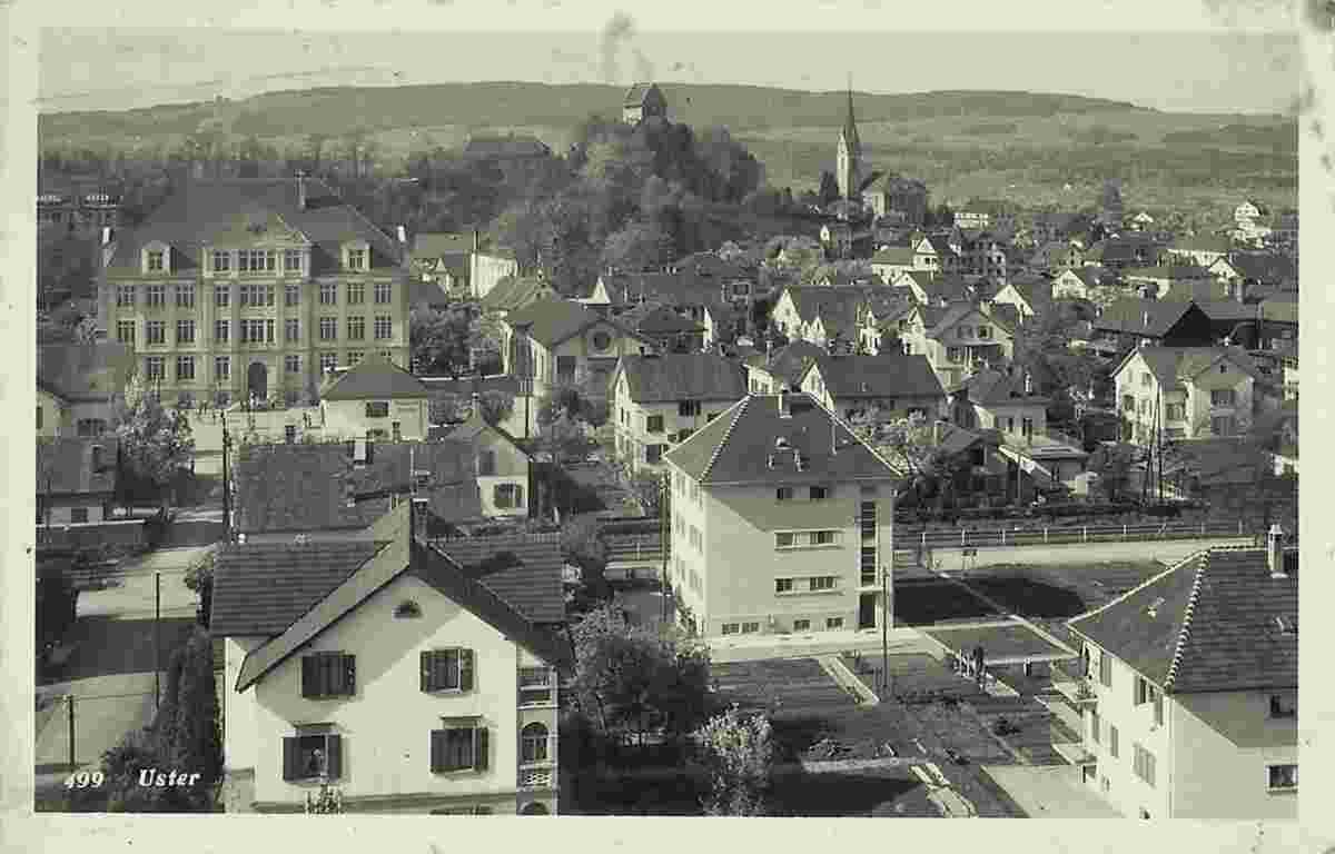 Uster. Panorama der Stadt