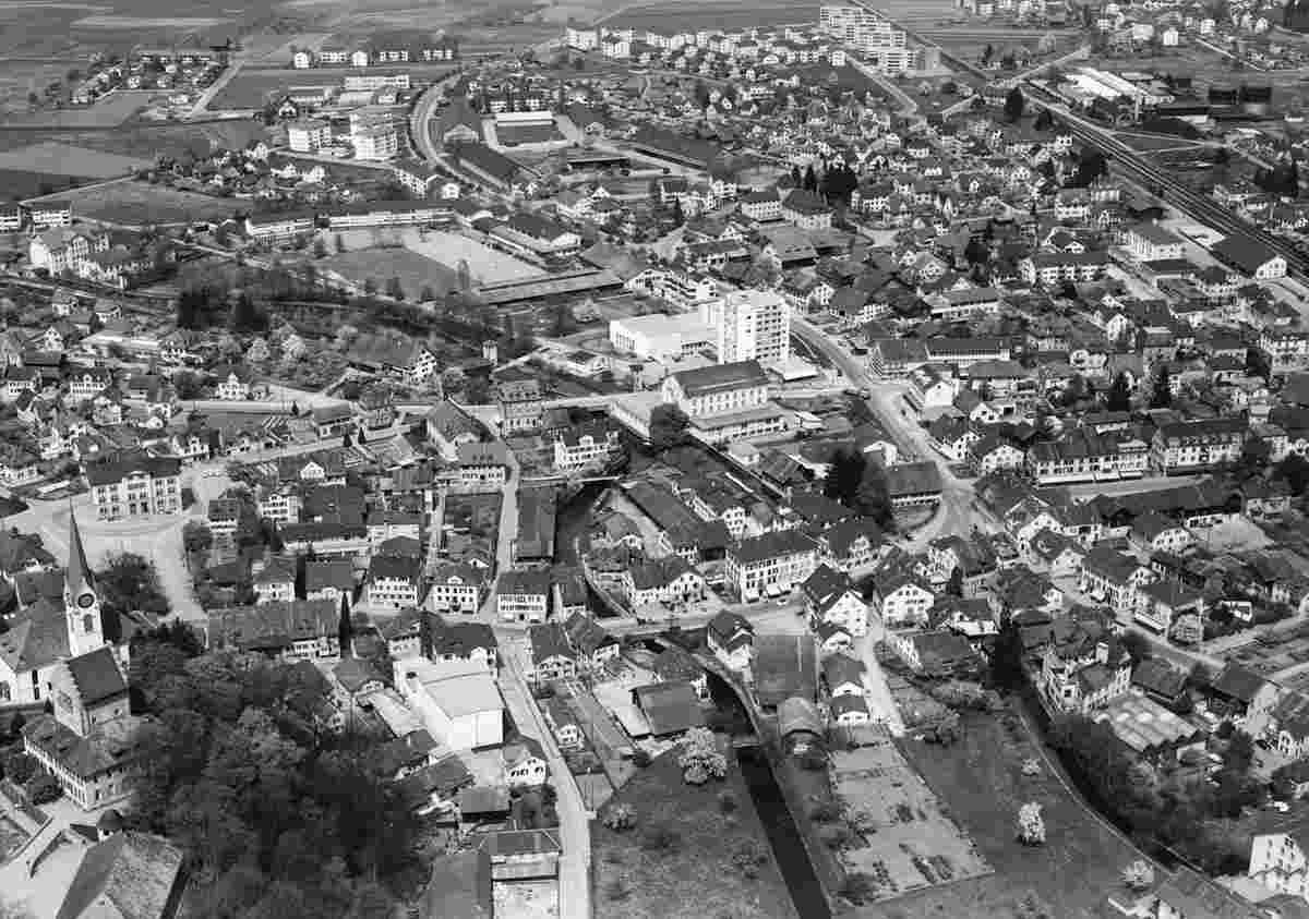 Uster. Panorama von Uster, 1958