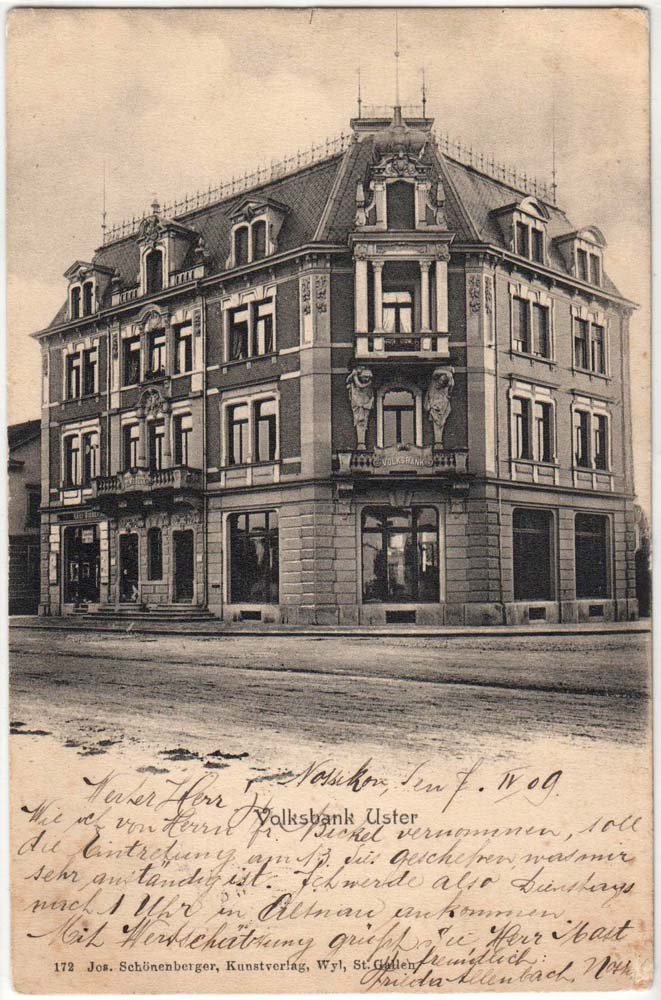 Uster. Volksbank, 1909