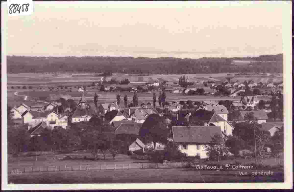 Val-de-Ruz. Les Geneveys-sur-Coffrane - Panorama du village