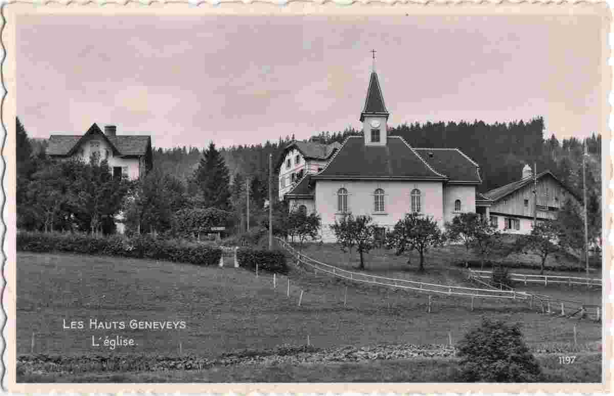 Val-de-Ruz. Les Hauts-Geneveys - L'Église