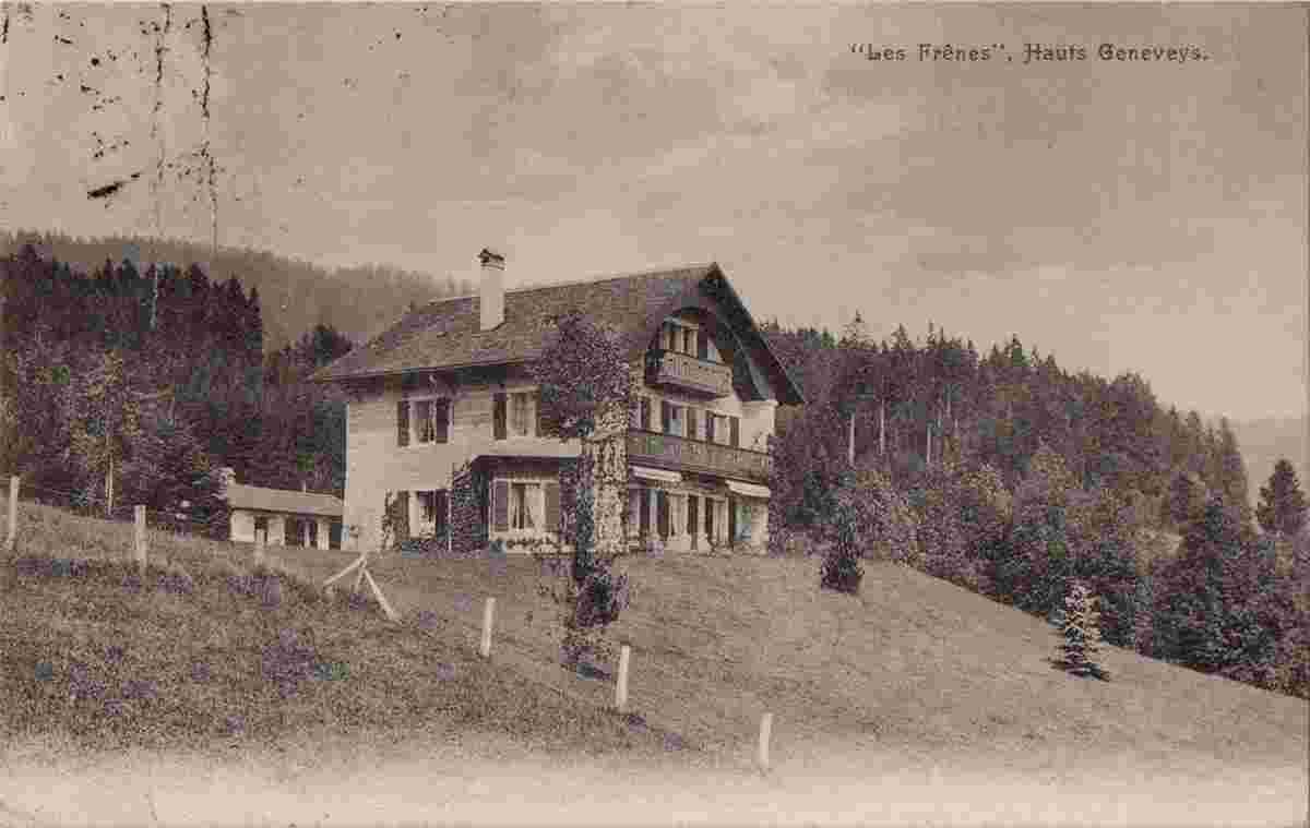 Val-de-Ruz. Les Hauts-Geneveys - Les Frênes, 1913