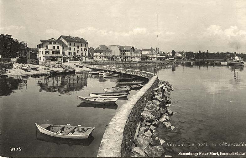 Versoix. Le port, um 1920