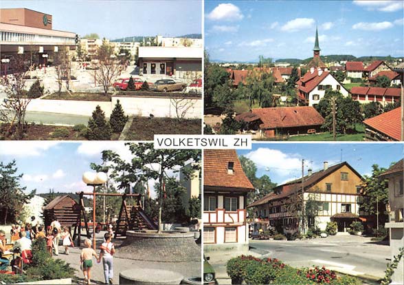 Volketswil. Panorama der Stadt
