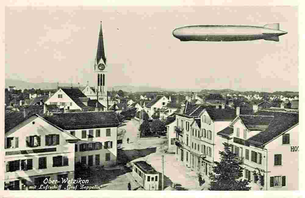 Wetzikon. Luftschiff 'Graf Zeppelin'