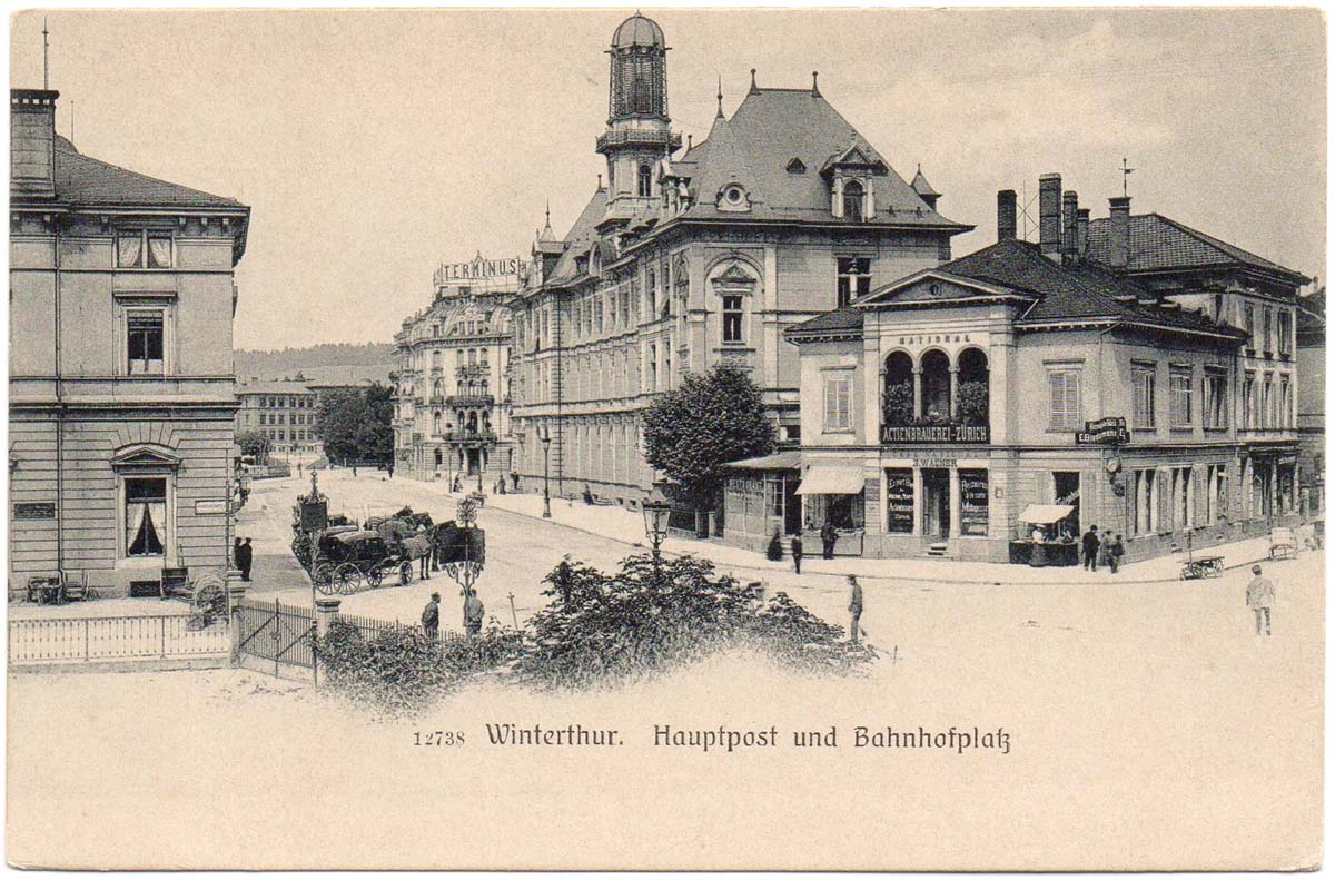 Winterthur. Hotel Terminus, 1900