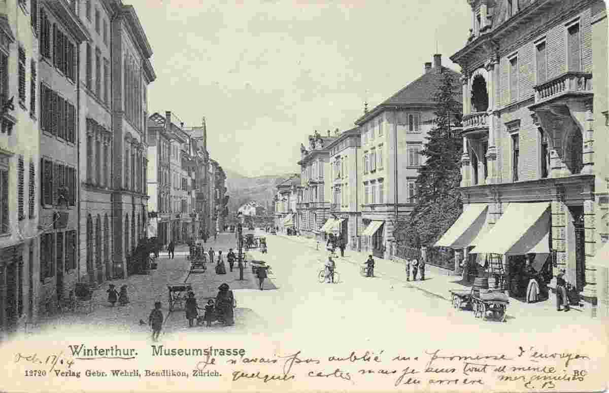 Winterthur. Museumstraße, 1904