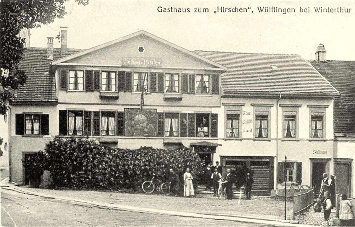 Winterthur. Restaurant Hirschen um 1920
