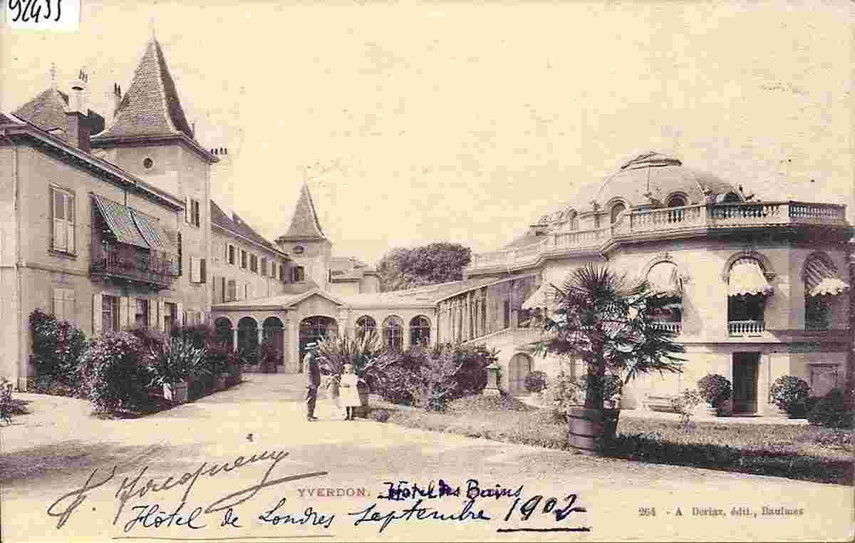 Yverdon-les-Bains. Grand Hôtel et les Bains, 1902