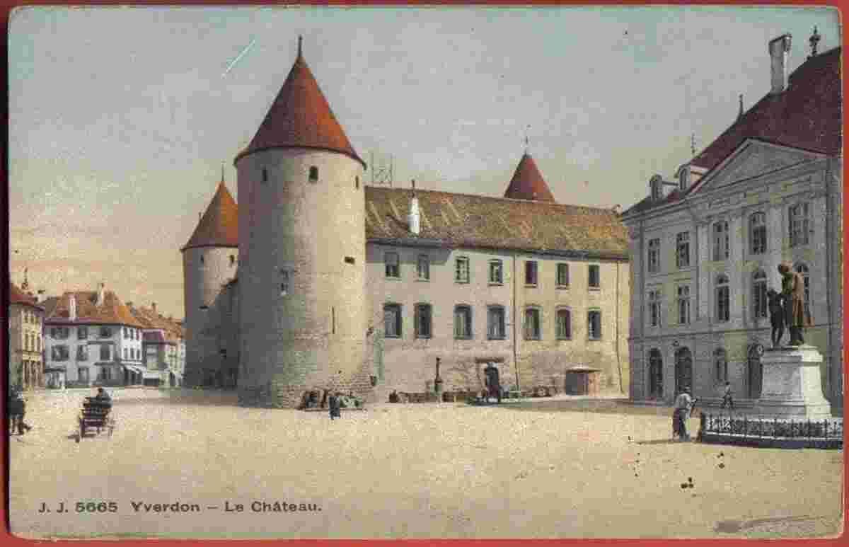 Yverdon-les-Bains. Le Château, Monument Pestalozzi, 1921