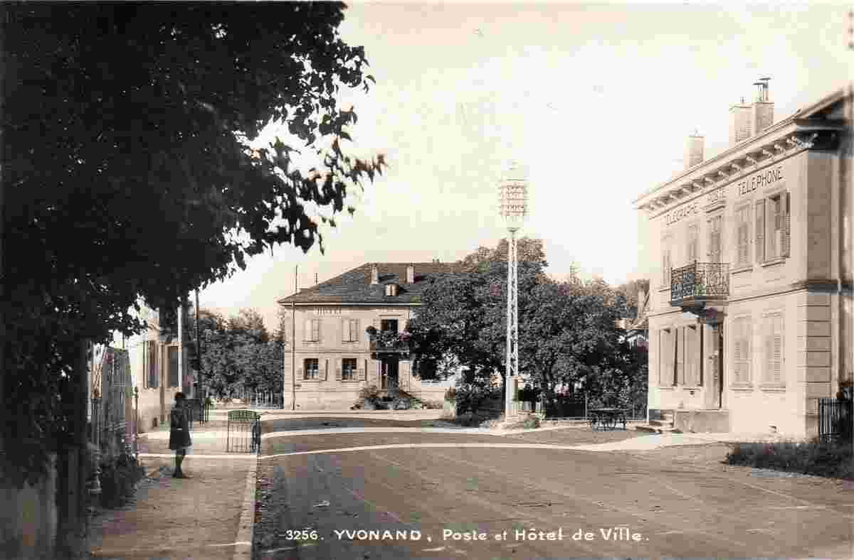 Yvonand. Poste et Hôtel de Ville