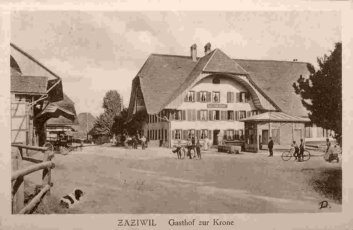 Zäziwil. Gasthof zur Krone, 1923