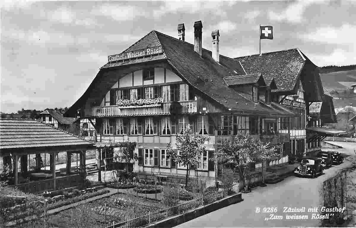 Zäziwil. Gasthof 'Zum weissen Rössli', 1943