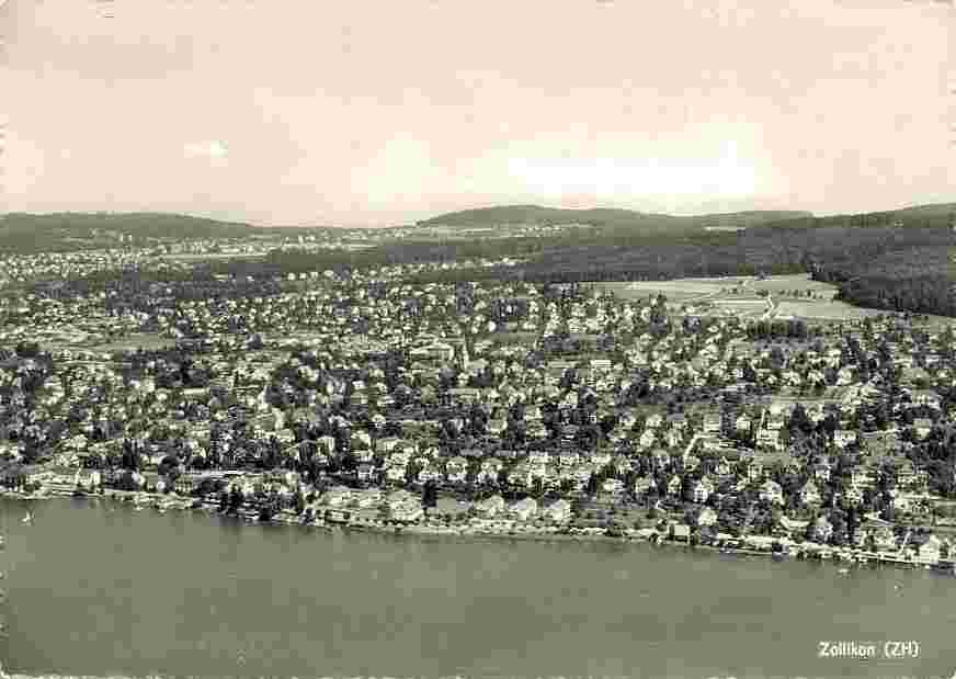 Zollikon. Panorama der Stadt