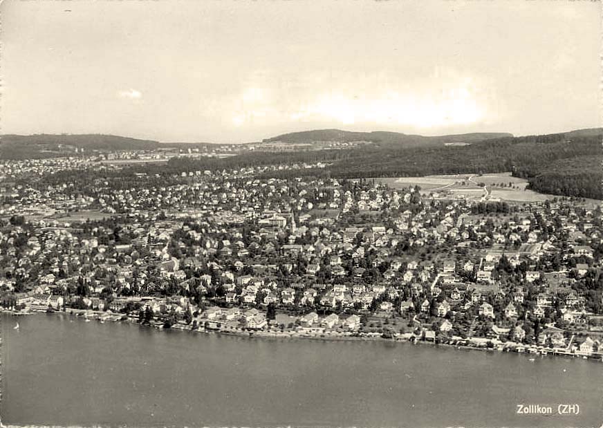 Zollikon. Panorama der Stadt