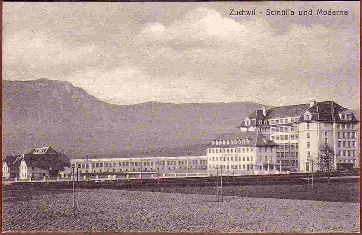 Zuchwil. Fabrik Scintilla und Moderna