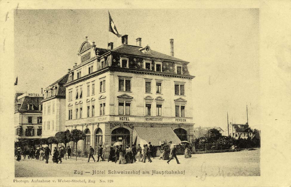 Zug. Hotel Schweizerhof am Hauptbahnhof, 1905