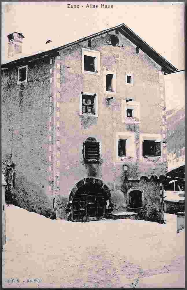 Zuoz. Altes Haus, 1916