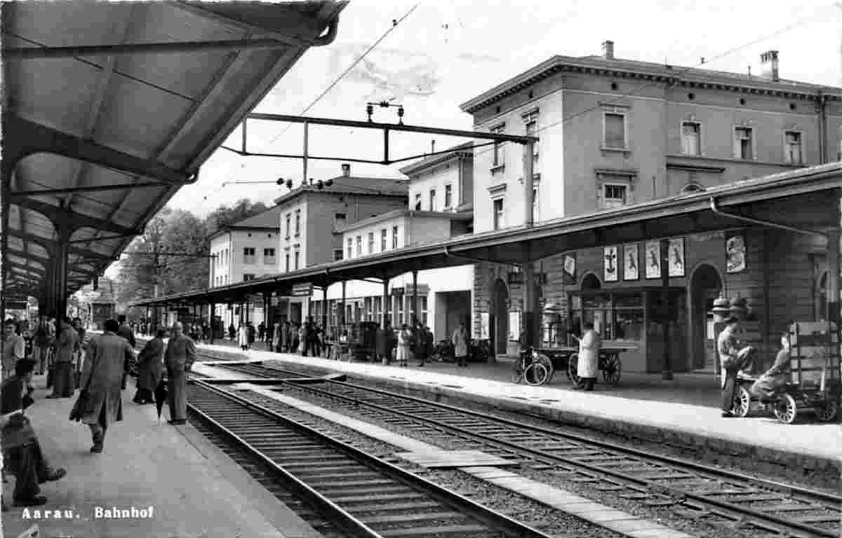 Aarau. Bahnhof, 1956