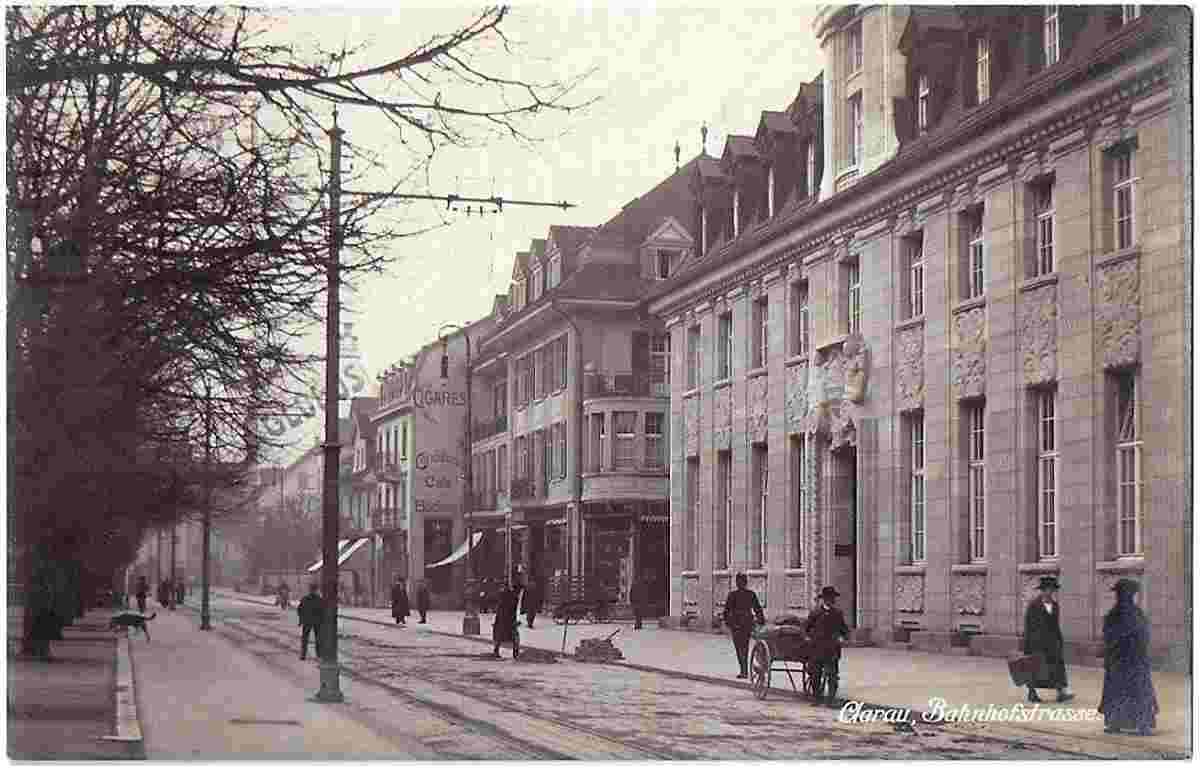 Aarau. Bahnhofstrasse, Bäckerei, 1923
