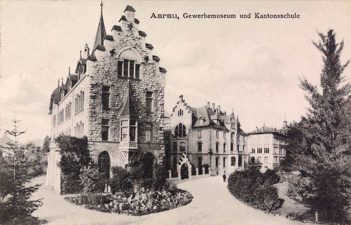 Aarau. Gewerbemuseum und Kantonsschule, 1915