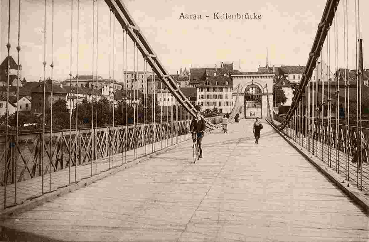 Aarau. Kettenbrücke, 1919