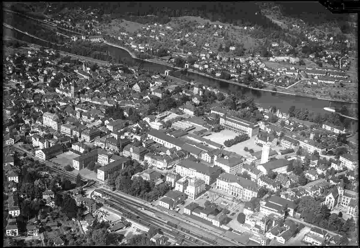 Aarau. Panorama der Stadt, 1947