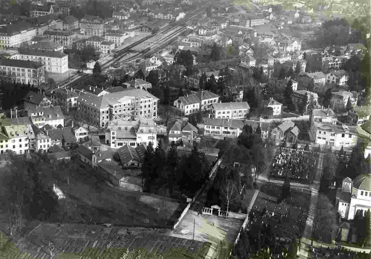 Aarau. Panorama der Stadt, zwischen 1918 und 1937