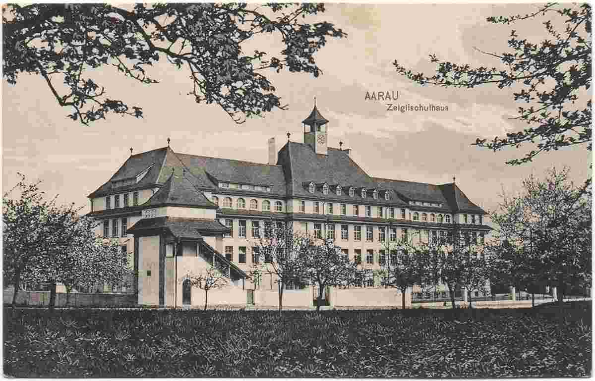 Aarau. Zelglischulhaus, 1913