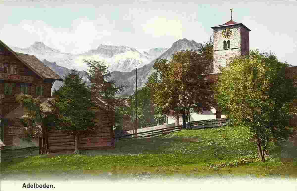 Adelboden. Kirche, 1910
