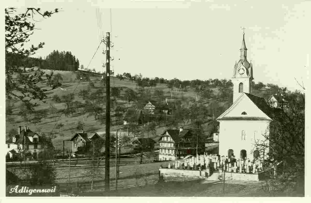 Adligenswil. Kirche, 1940