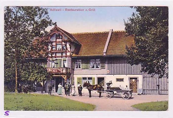 Adliswil. Restaurant zur Grüt, um 1910