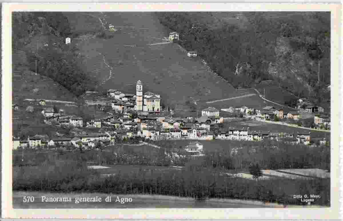 Panorama von Agno, 1949