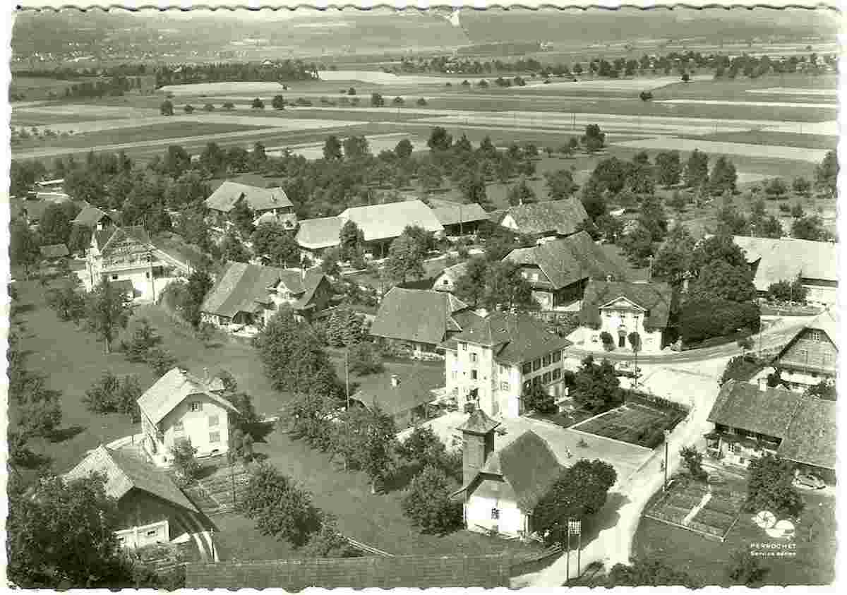 Panorama von Alberswil, Luftaufnahme, 1964